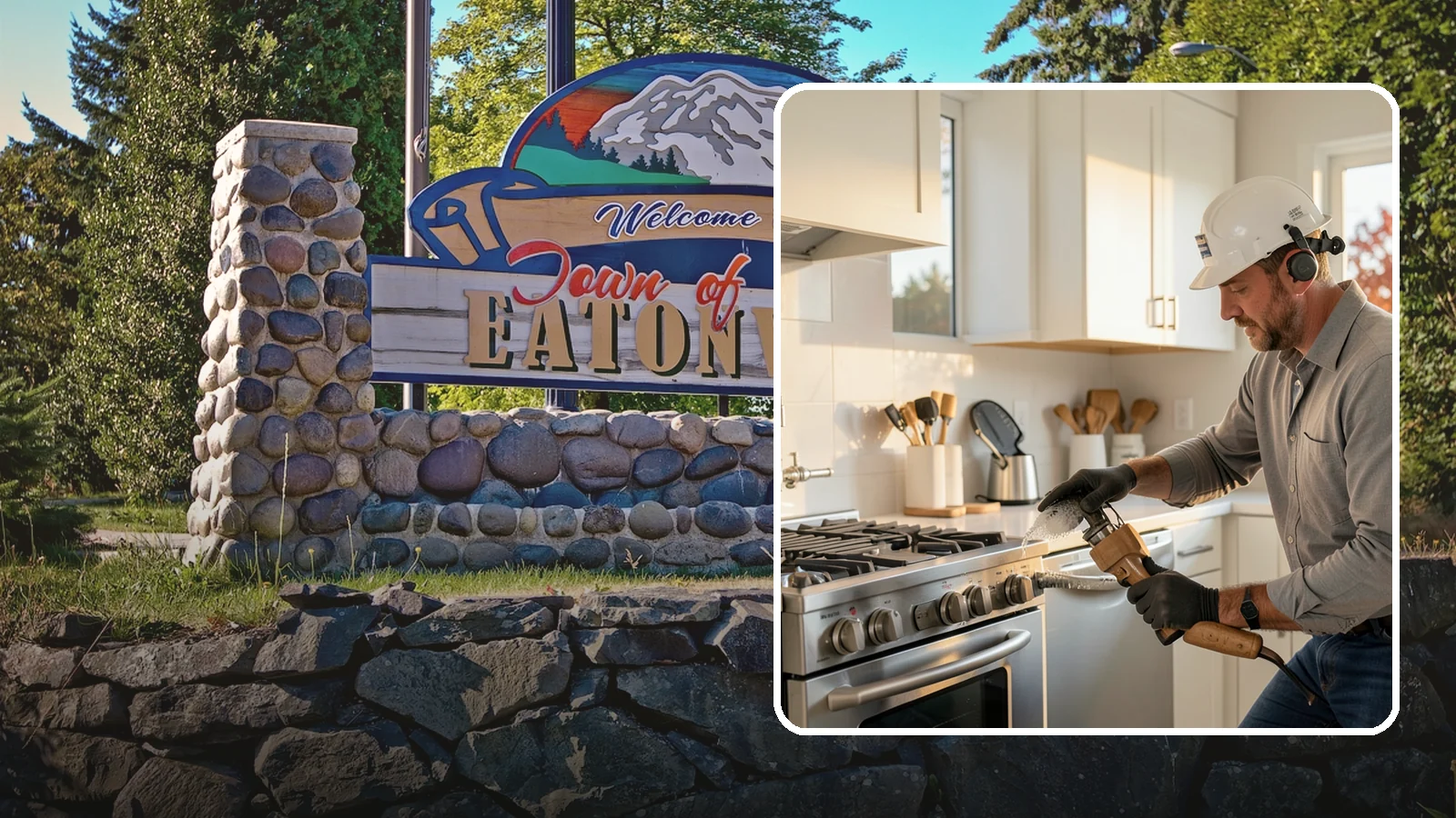Pot Filler Installation in Eatonville, Pierce County, WA - We install wall-mounted pot filler faucets above the range for convenient cooking-water access.