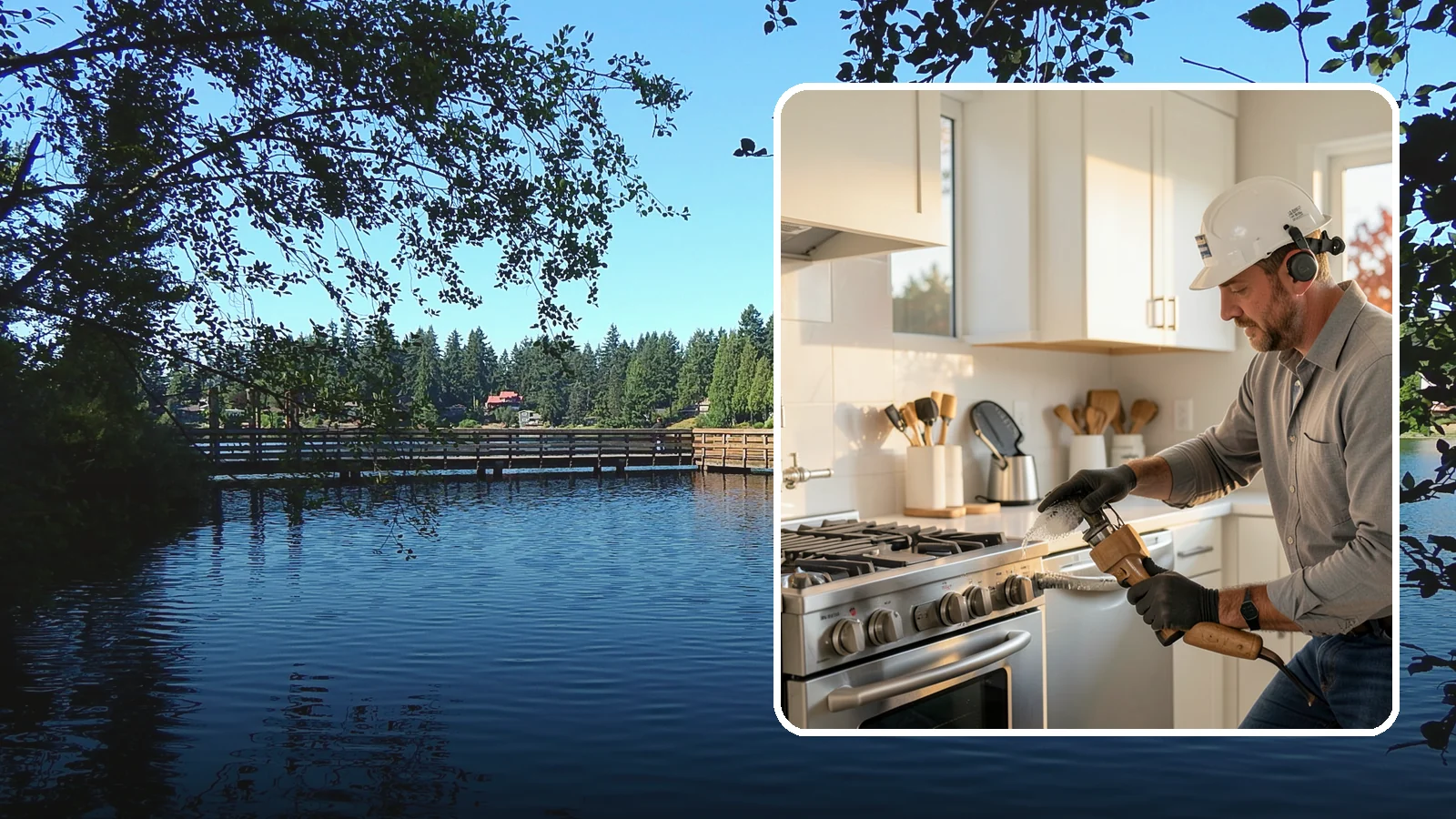 Pot Filler Installation in Federal Way, King County, WA - We install wall-mounted pot filler faucets above the range for convenient cooking-water access.