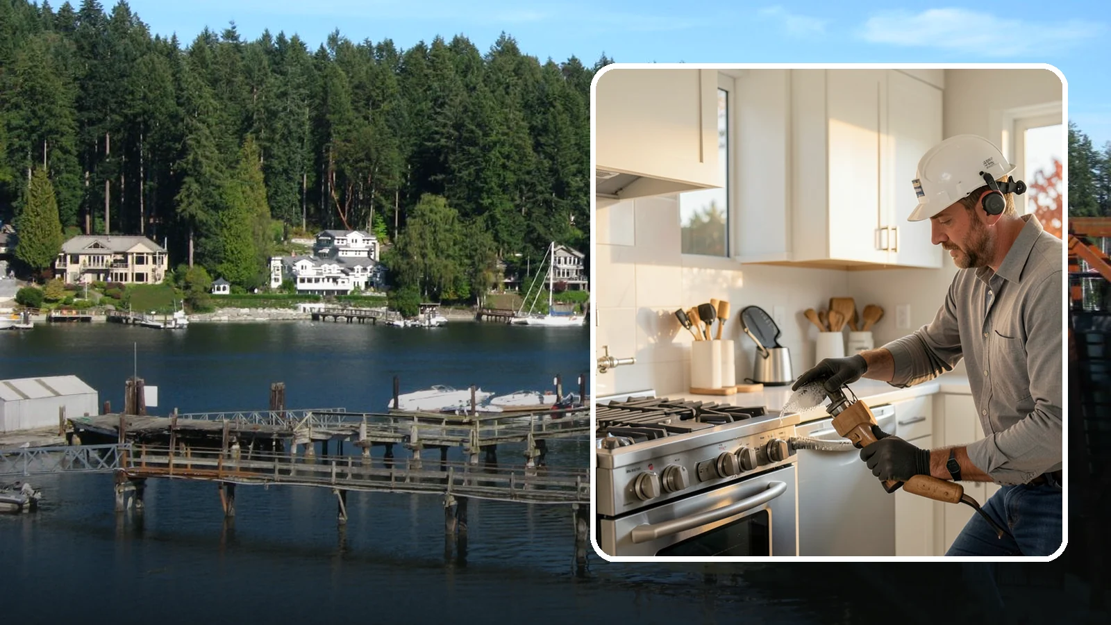 Pot Filler Installation in Gig Harbor, Pierce County, WA - We install wall-mounted pot filler faucets above the range for convenient cooking-water access.