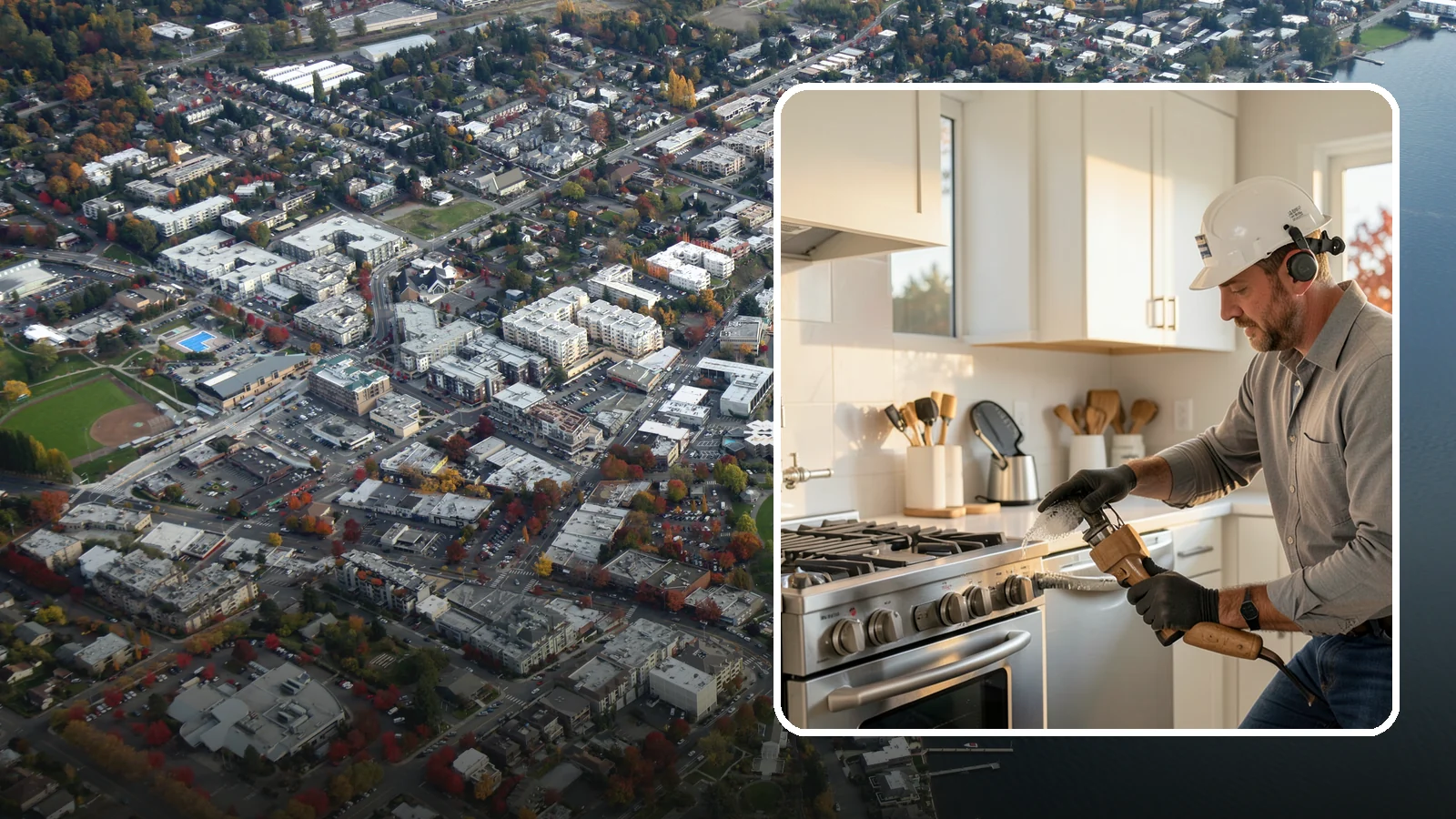 Pot Filler Installation in Kirkland, King County, WA - We install wall-mounted pot filler faucets above the range for convenient cooking-water access.