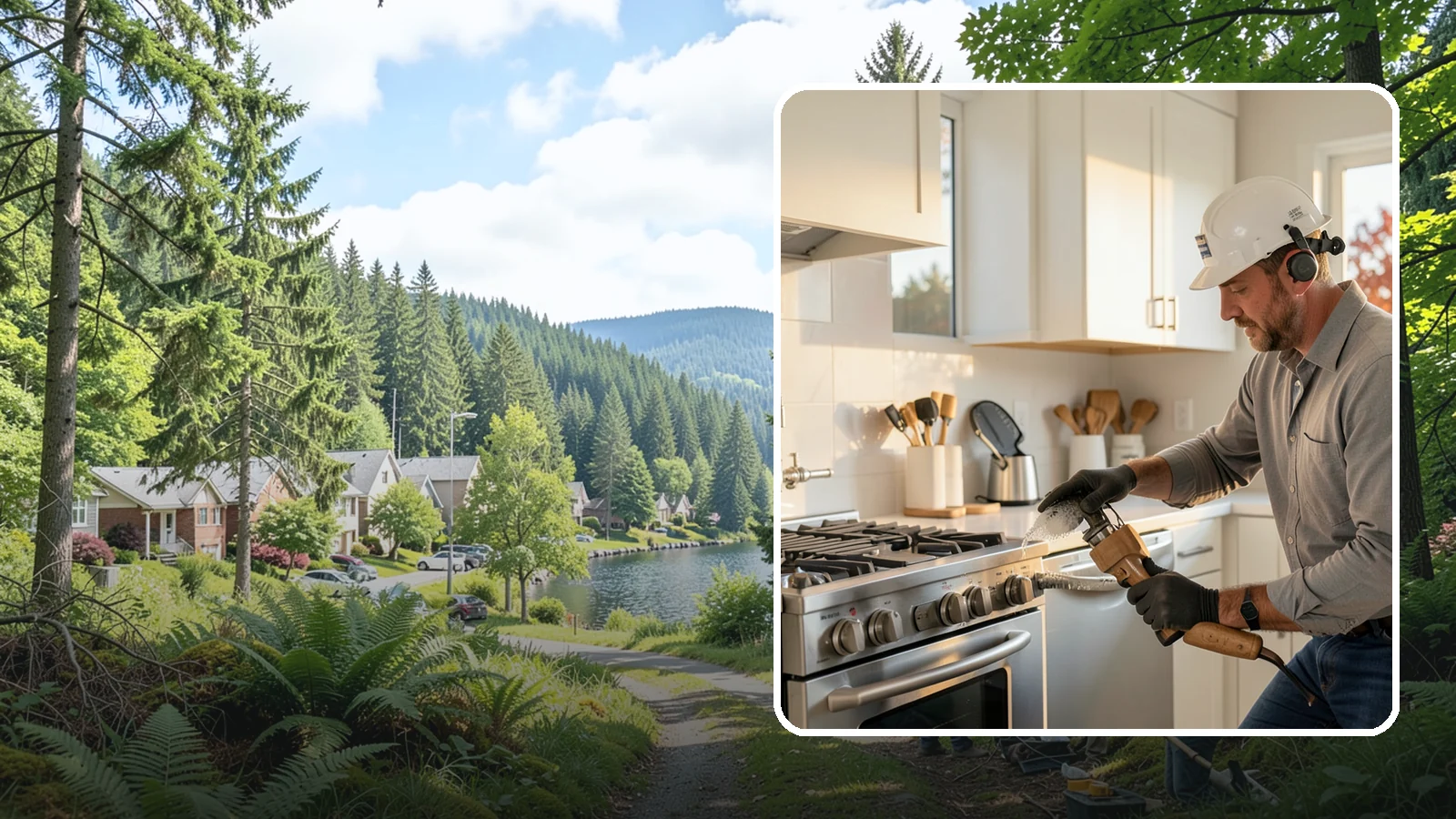 Pot Filler Installation in Lake Forest Park, King County, WA - We install wall-mounted pot filler faucets above the range for convenient cooking-water access.