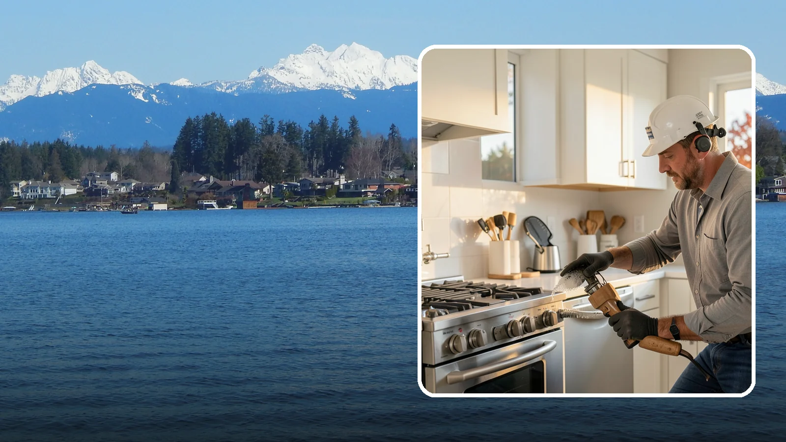 Pot Filler Installation in Lake Stevens, Snohomish County, WA - We install wall-mounted pot filler faucets above the range for convenient cooking-water access.