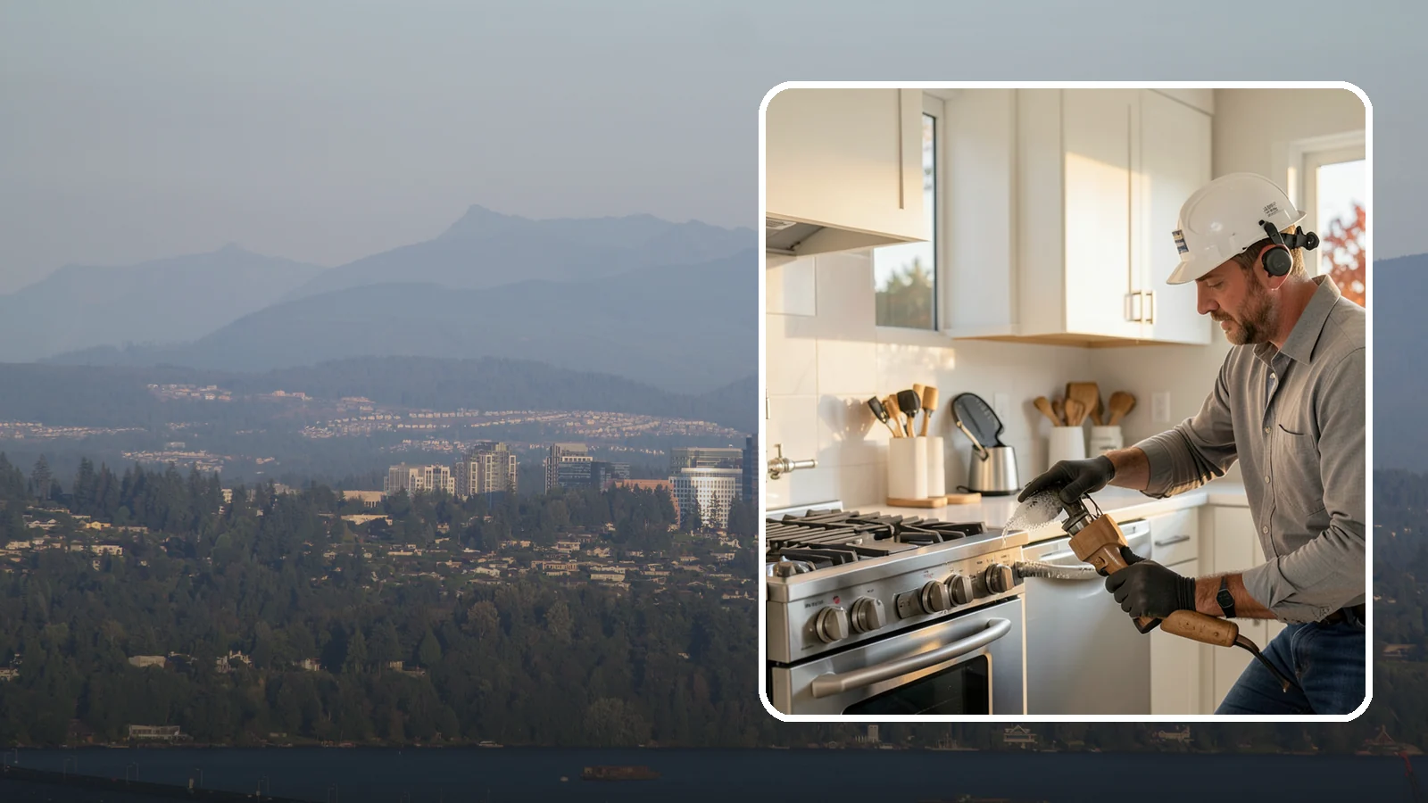 Pot Filler Installation in Medina, King County, WA - We install wall-mounted pot filler faucets above the range for convenient cooking-water access.