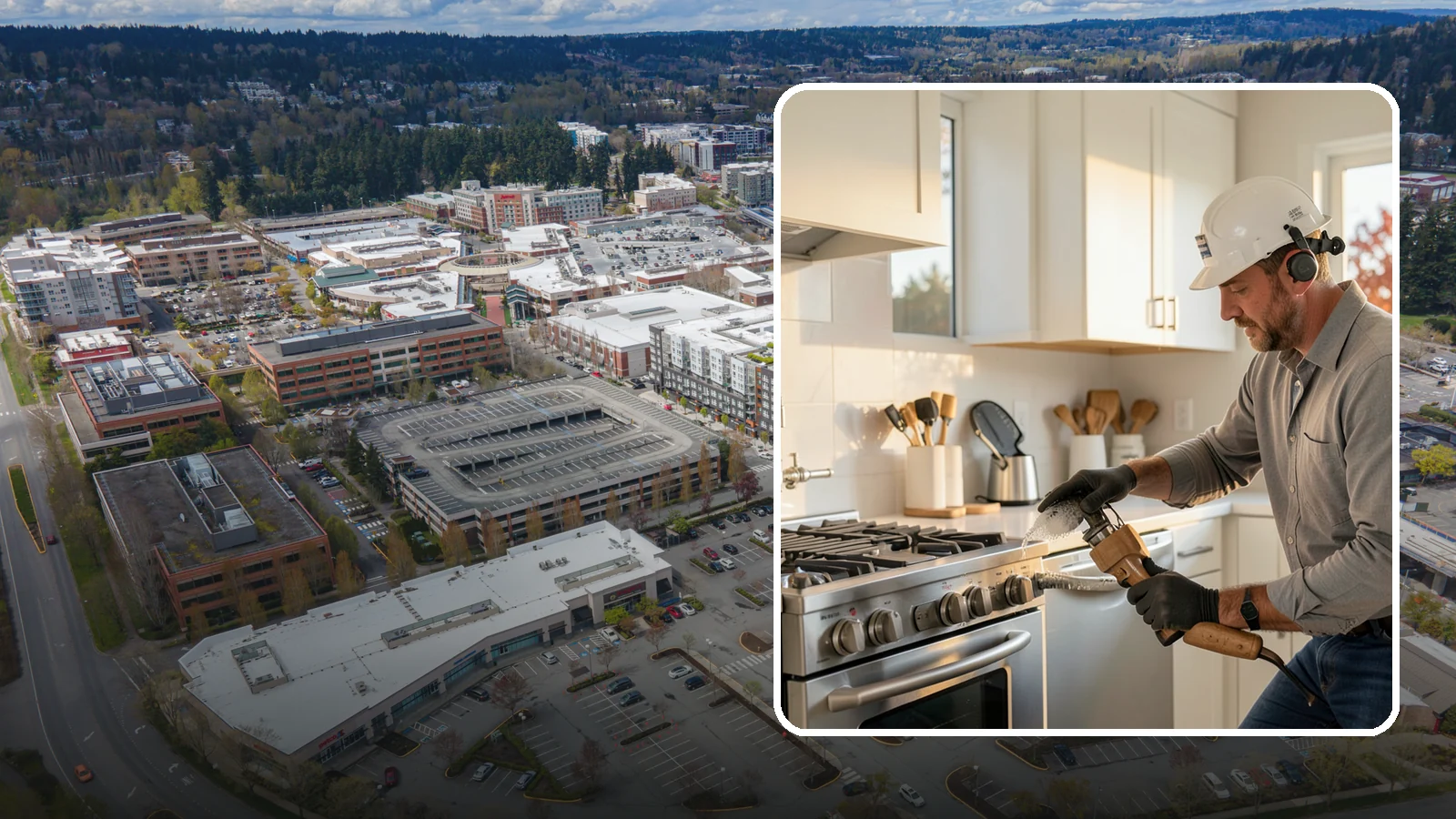 Pot Filler Installation in Redmond, King County, WA - We install wall-mounted pot filler faucets above the range for convenient cooking-water access.