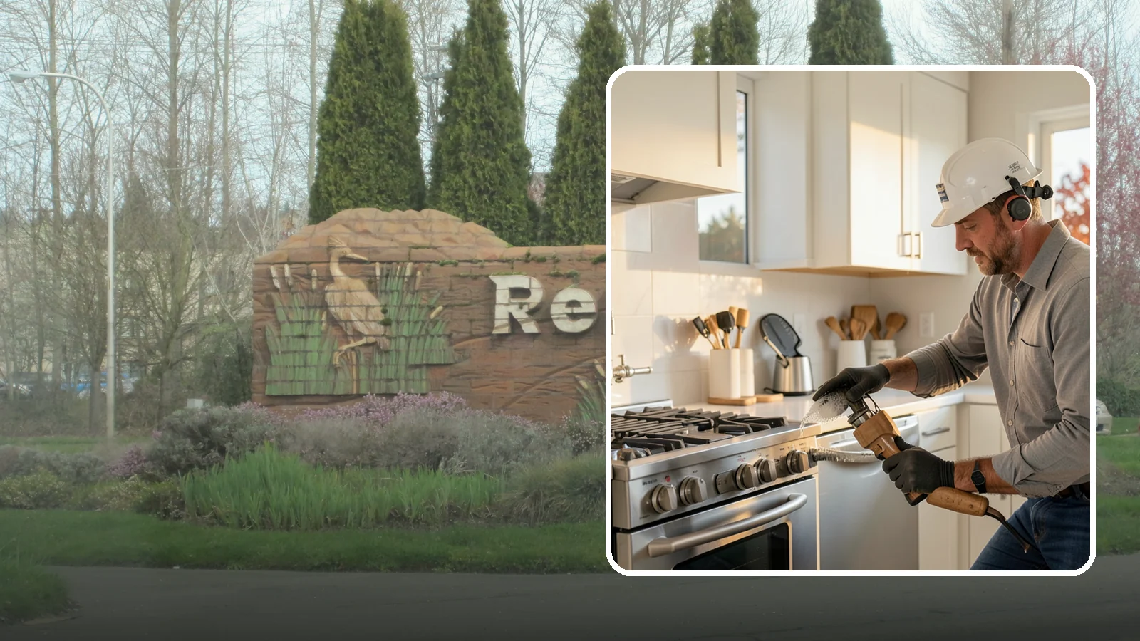 Pot Filler Installation in Renton, King County, WA - We install wall-mounted pot filler faucets above the range for convenient cooking-water access.