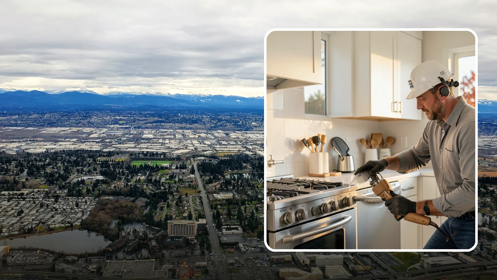 Pot Filler Installation in SeaTac, King County, WA - We install wall-mounted pot filler faucets above the range for convenient cooking-water access.