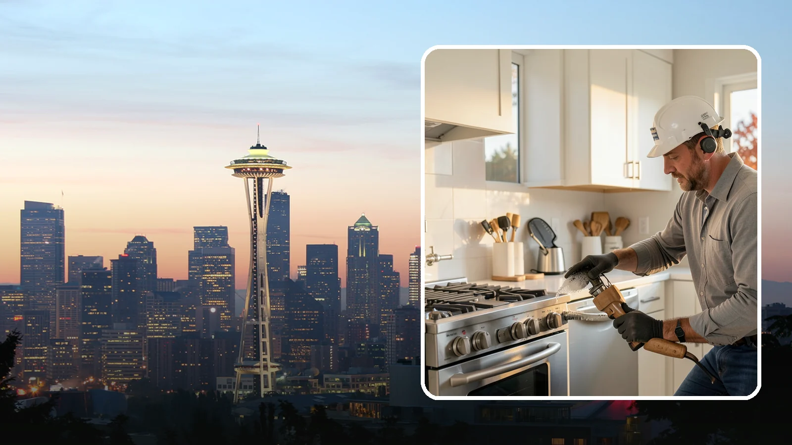 Pot Filler Installation in Seattle, King County, WA - We install wall-mounted pot filler faucets above the range for convenient cooking-water access.