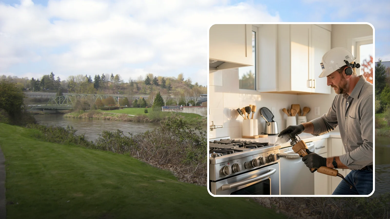 Pot Filler Installation in Tukwila, King County, WA - We install wall-mounted pot filler faucets above the range for convenient cooking-water access.