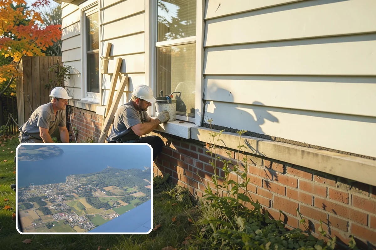 Poured Concrete Retaining Wall in Coupeville, Island County, WA - Highest strength for tall or heavily loaded walls