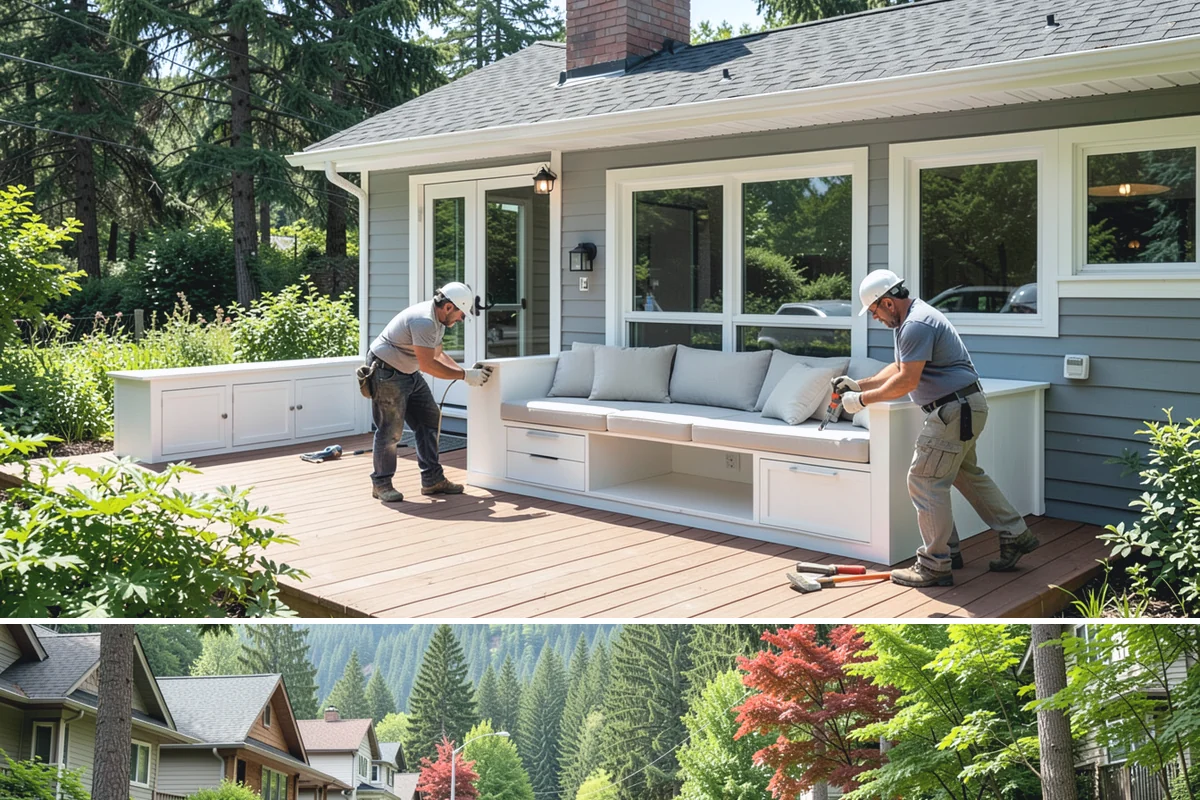 Poured Concrete Retaining Wall in Darrington, Snohomish County, WA - Pouring is scheduled around dry, moderate weather so the concrete cures properly, making late spring through early fall ideal.
