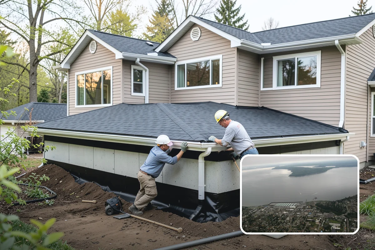 Poured Concrete Retaining Wall in Des Moines, King County, WA - Highest strength for tall or heavily loaded walls