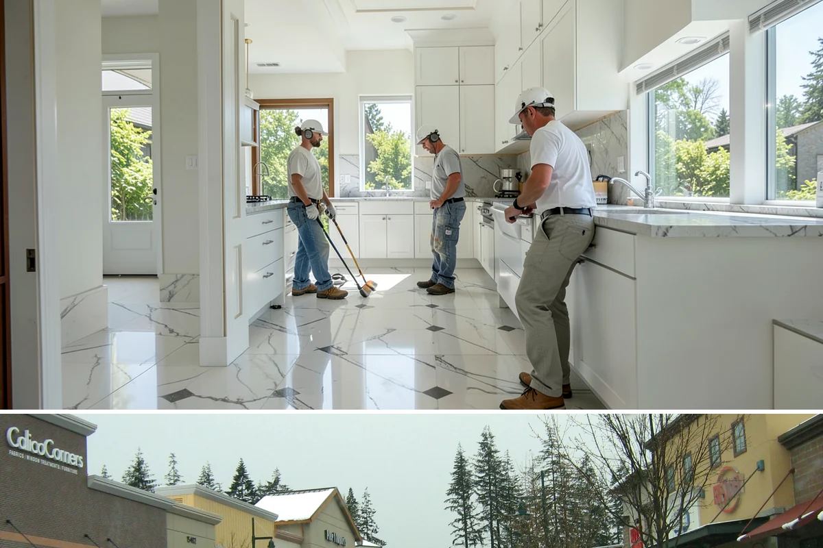Poured Concrete Retaining Wall in Mill Creek, Snohomish County, WA - Pouring is scheduled around dry, moderate weather so the concrete cures properly, making late spring through early fall ideal.