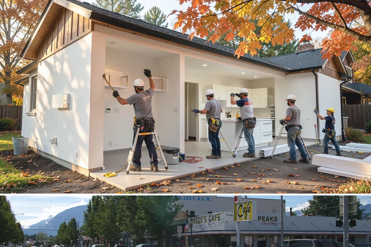 Poured Concrete Retaining Wall in North Bend, King County, WA - Pouring is scheduled around dry, moderate weather so the concrete cures properly, making late spring through early fall ideal.