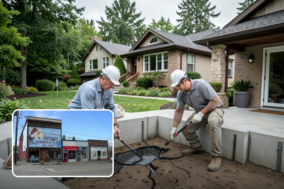 Poured Concrete Retaining Wall in Ruston, Pierce County, WA - Highest strength for tall or heavily loaded walls