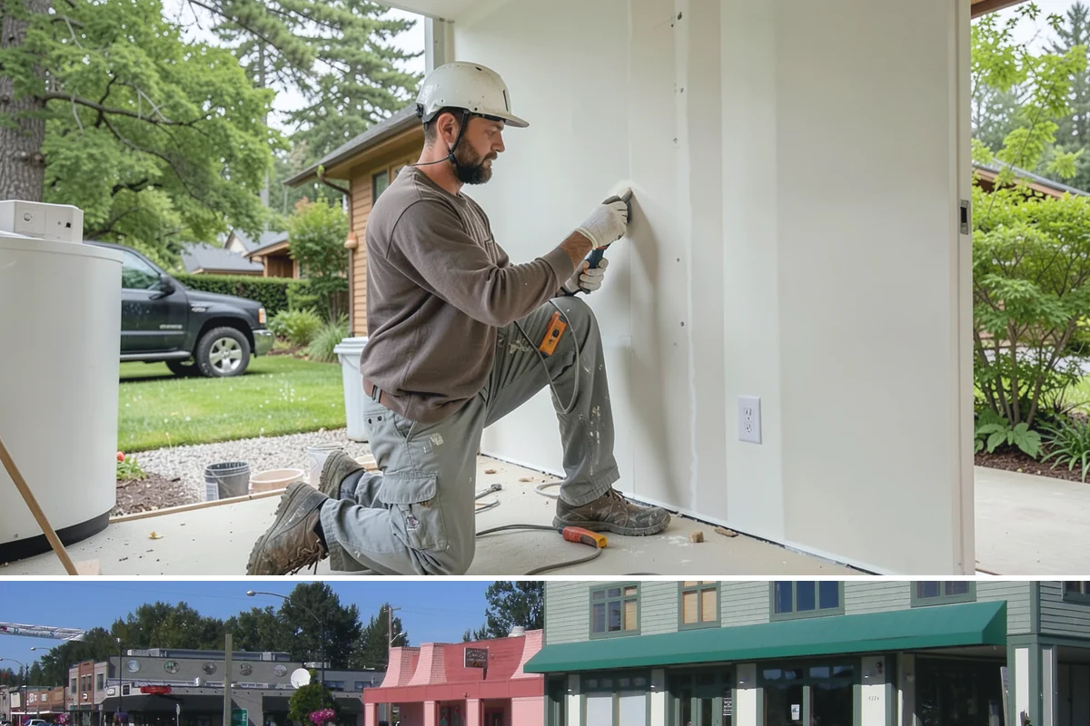 Poured Concrete Retaining Wall in Snoqualmie, King County, WA - Pouring is scheduled around dry, moderate weather so the concrete cures properly, making late spring through early fall ideal.