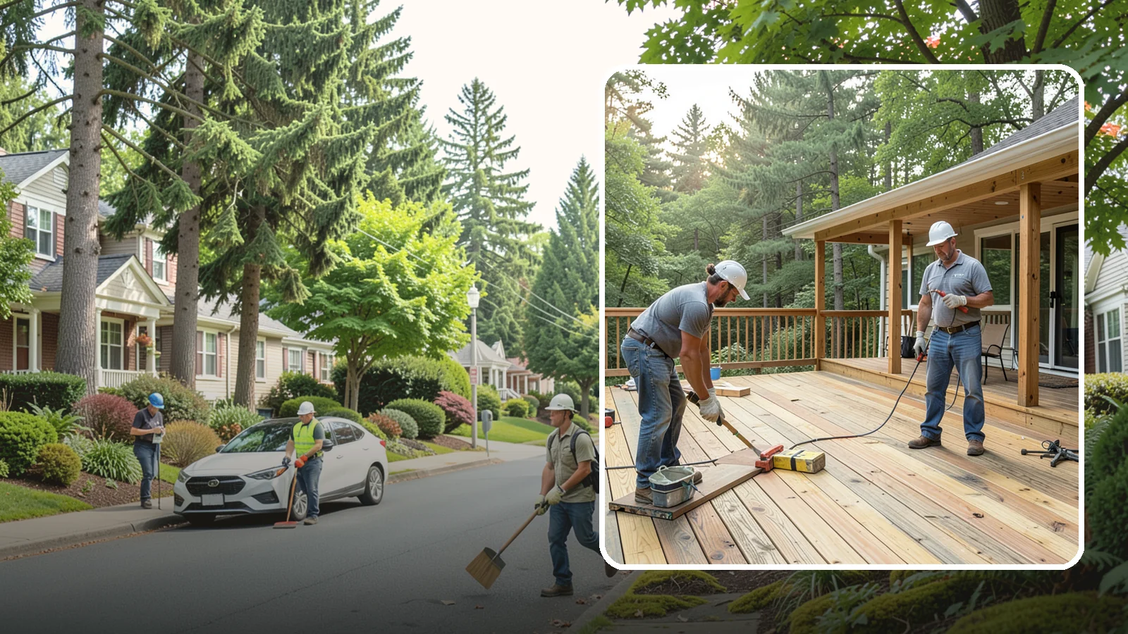Pressure-Treated Deck Installation in Beaux Arts Village, King County, WA - Budget-friendly pressure-treated decking engineered to hold up against Western Washington moisture.