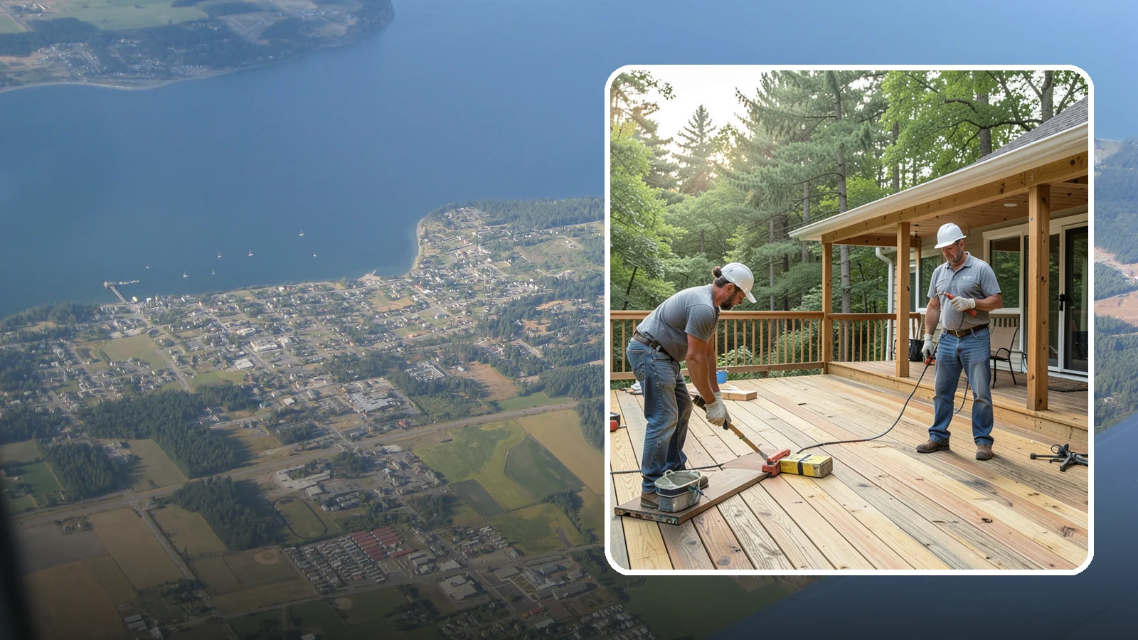 Pressure-Treated Deck Installation in Coupeville, Island County, WA - Budget-friendly pressure-treated decking engineered to hold up against Western Washington moisture.