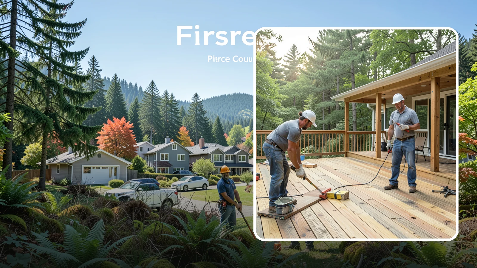 Pressure-Treated Deck Installation in Fircrest, Pierce County, WA - Budget-friendly pressure-treated decking engineered to hold up against Western Washington moisture.