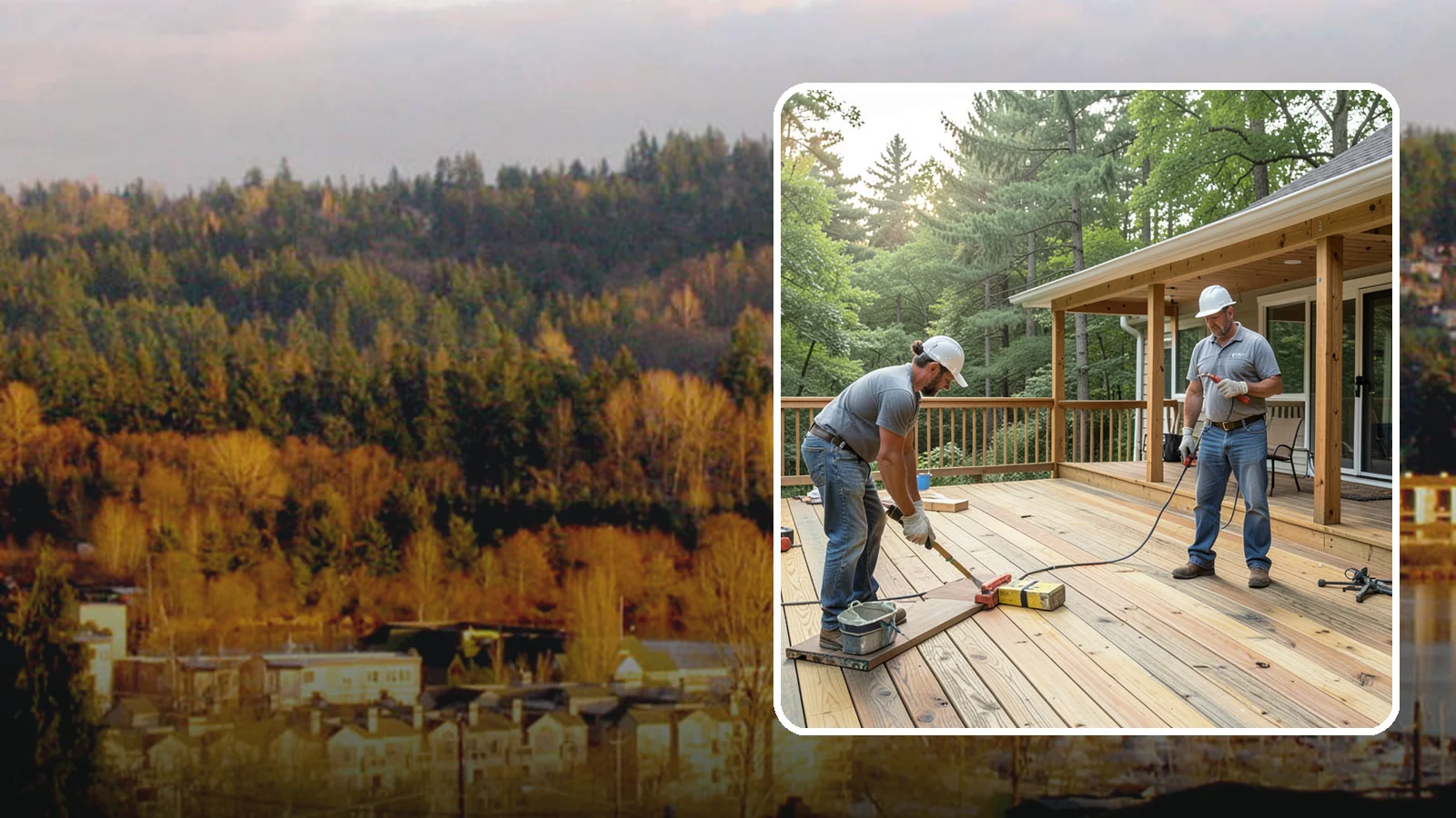 Pressure-Treated Deck Installation in Kenmore, King County, WA - Budget-friendly pressure-treated decking engineered to hold up against Western Washington moisture.