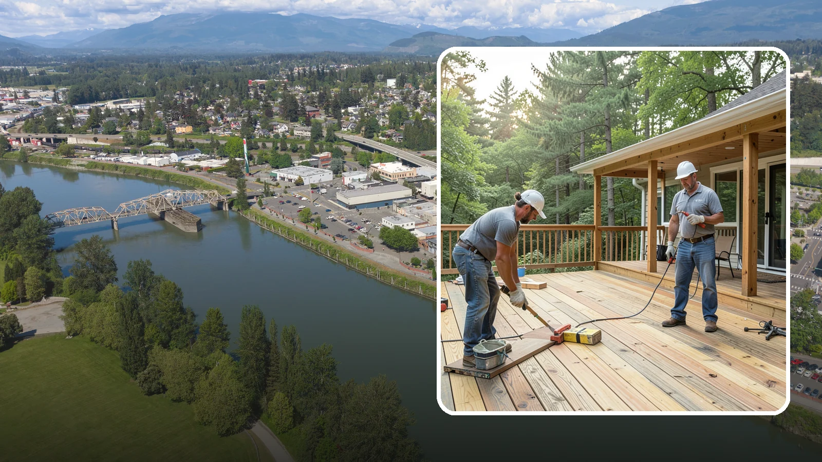 Pressure-Treated Deck Installation in Mount Vernon, Skagit County, WA - Budget-friendly pressure-treated decking engineered to hold up against Western Washington moisture.