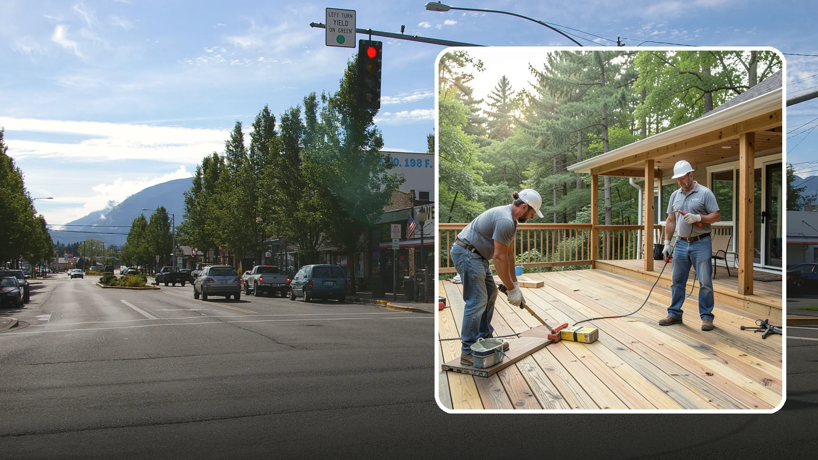 Pressure-Treated Deck Installation in North Bend, King County, WA - Budget-friendly pressure-treated decking engineered to hold up against Western Washington moisture.