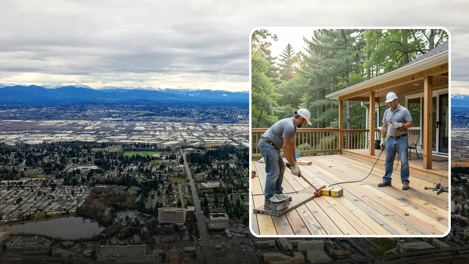 Pressure-Treated Deck Installation in SeaTac, King County, WA - Budget-friendly pressure-treated decking engineered to hold up against Western Washington moisture.