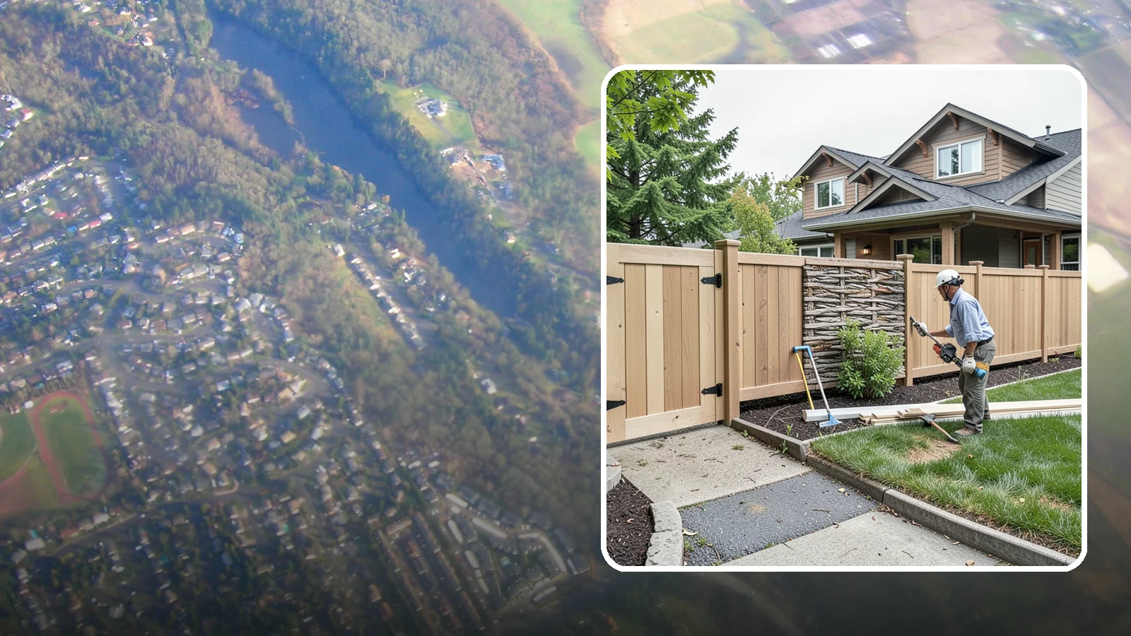 Privacy Fence Installation in Algona, King County, WA - A full-height privacy fence that blocks sightlines and buffers noise around your outdoor space.