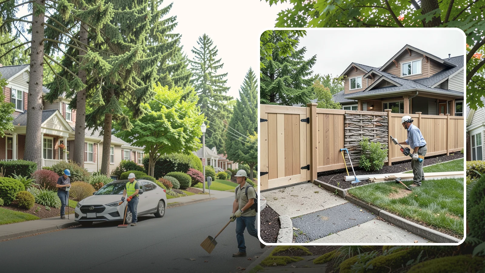 Privacy Fence Installation in Beaux Arts Village, King County, WA - A full-height privacy fence that blocks sightlines and buffers noise around your outdoor space.