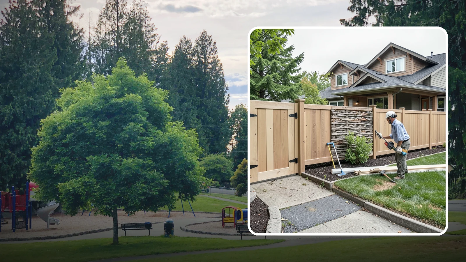 Privacy Fence Installation in Bonney Lake, Pierce County, WA - A full-height privacy fence that blocks sightlines and buffers noise around your outdoor space.
