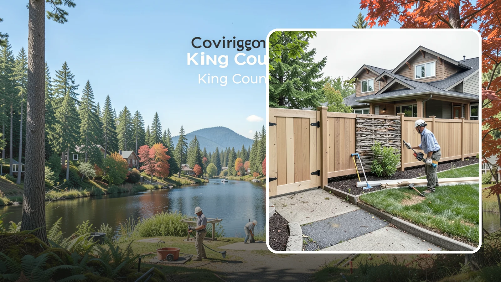 Privacy Fence Installation in Covington, King County, WA - A full-height privacy fence that blocks sightlines and buffers noise around your outdoor space.
