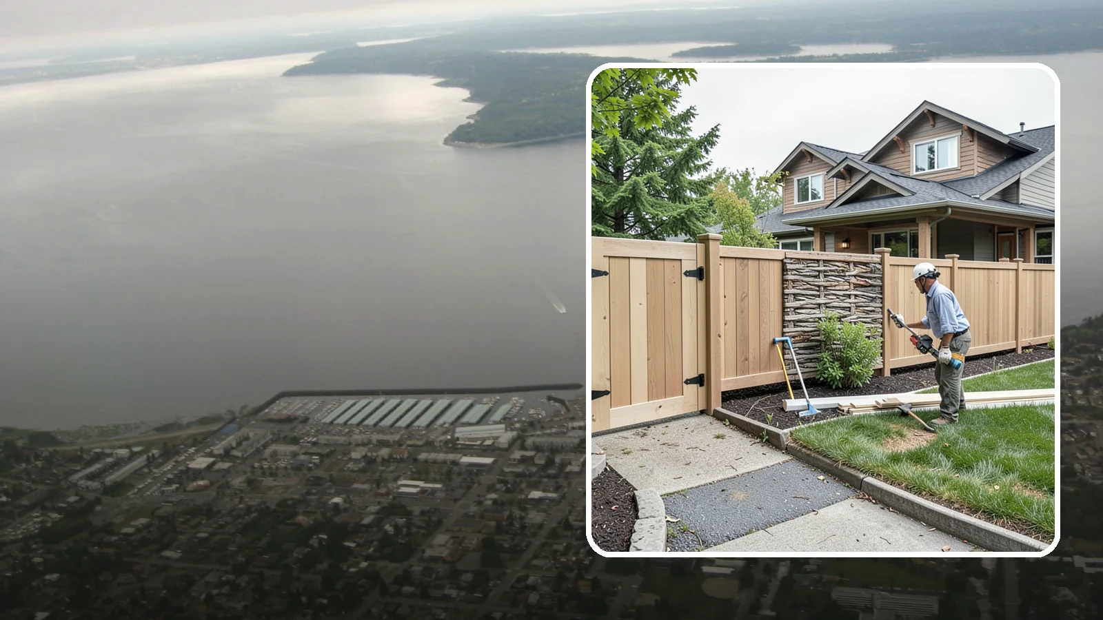 Privacy Fence Installation in Des Moines, King County, WA - A full-height privacy fence that blocks sightlines and buffers noise around your outdoor space.