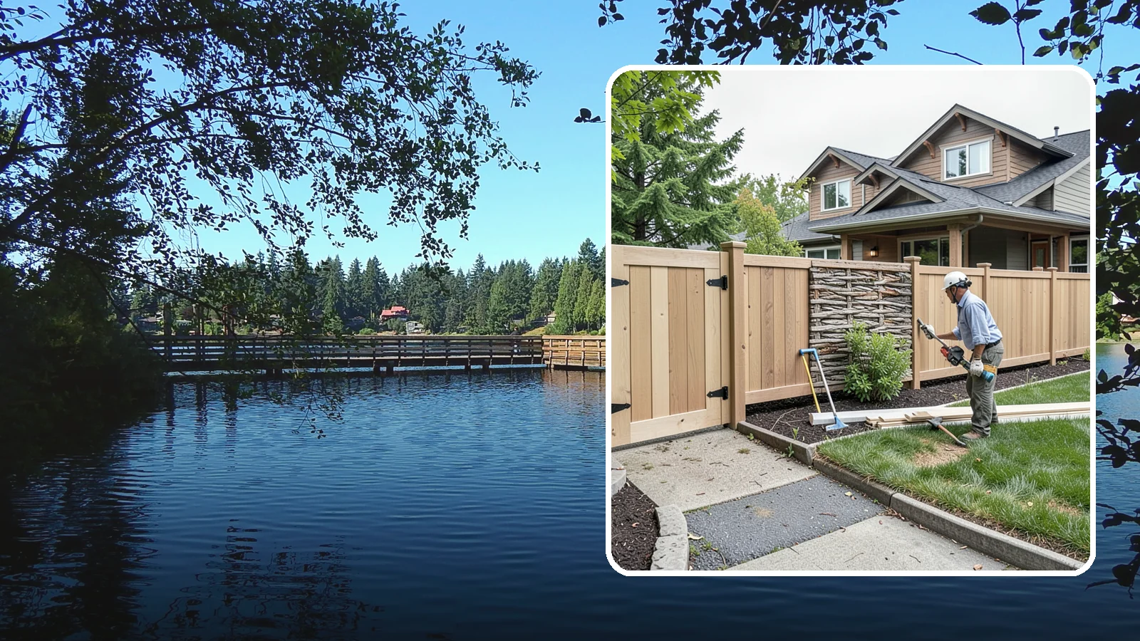 Privacy Fence Installation in Federal Way, King County, WA - A full-height privacy fence that blocks sightlines and buffers noise around your outdoor space.