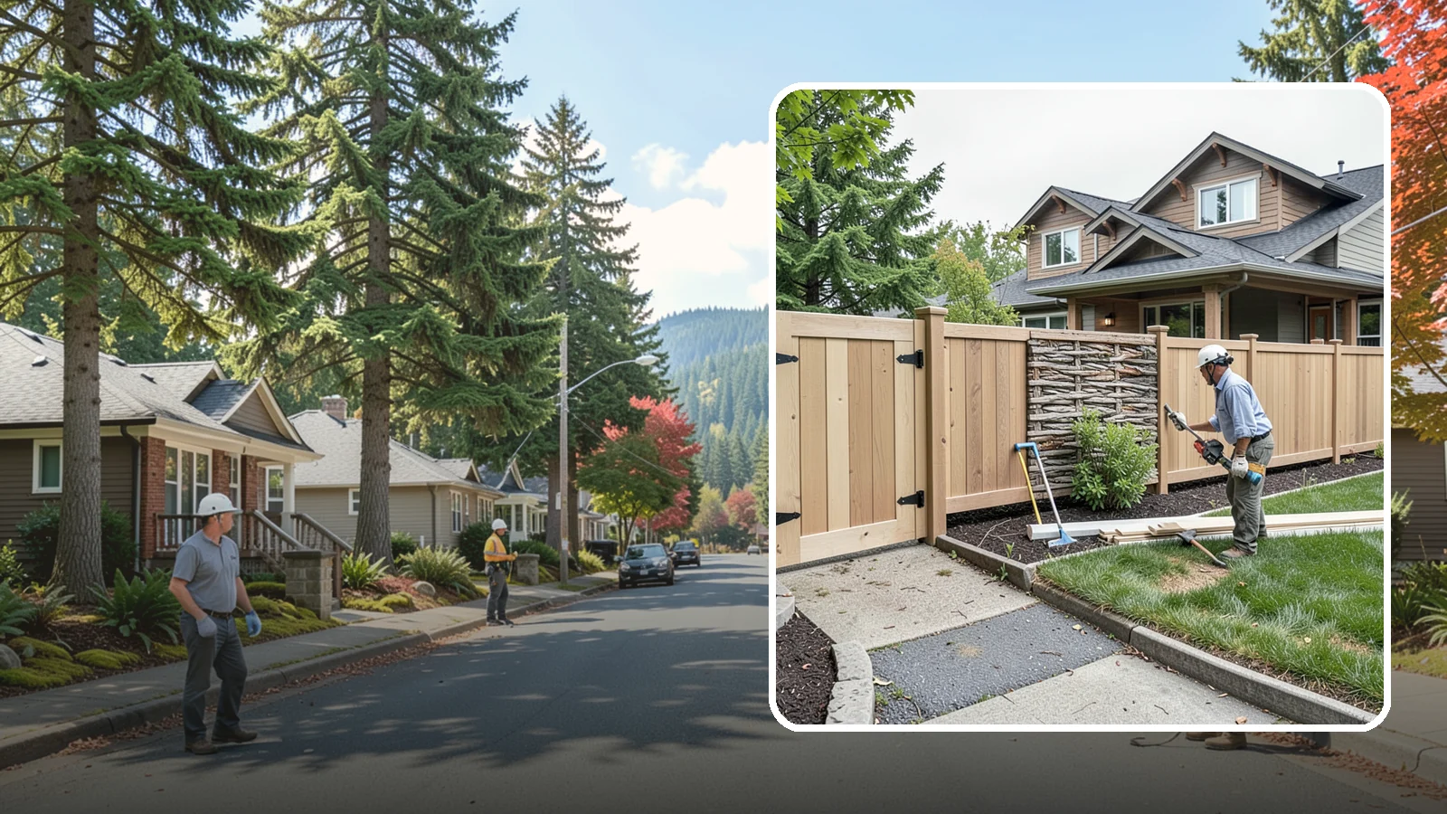 Privacy Fence Installation in Hunts Point, King County, WA - A full-height privacy fence that blocks sightlines and buffers noise around your outdoor space.