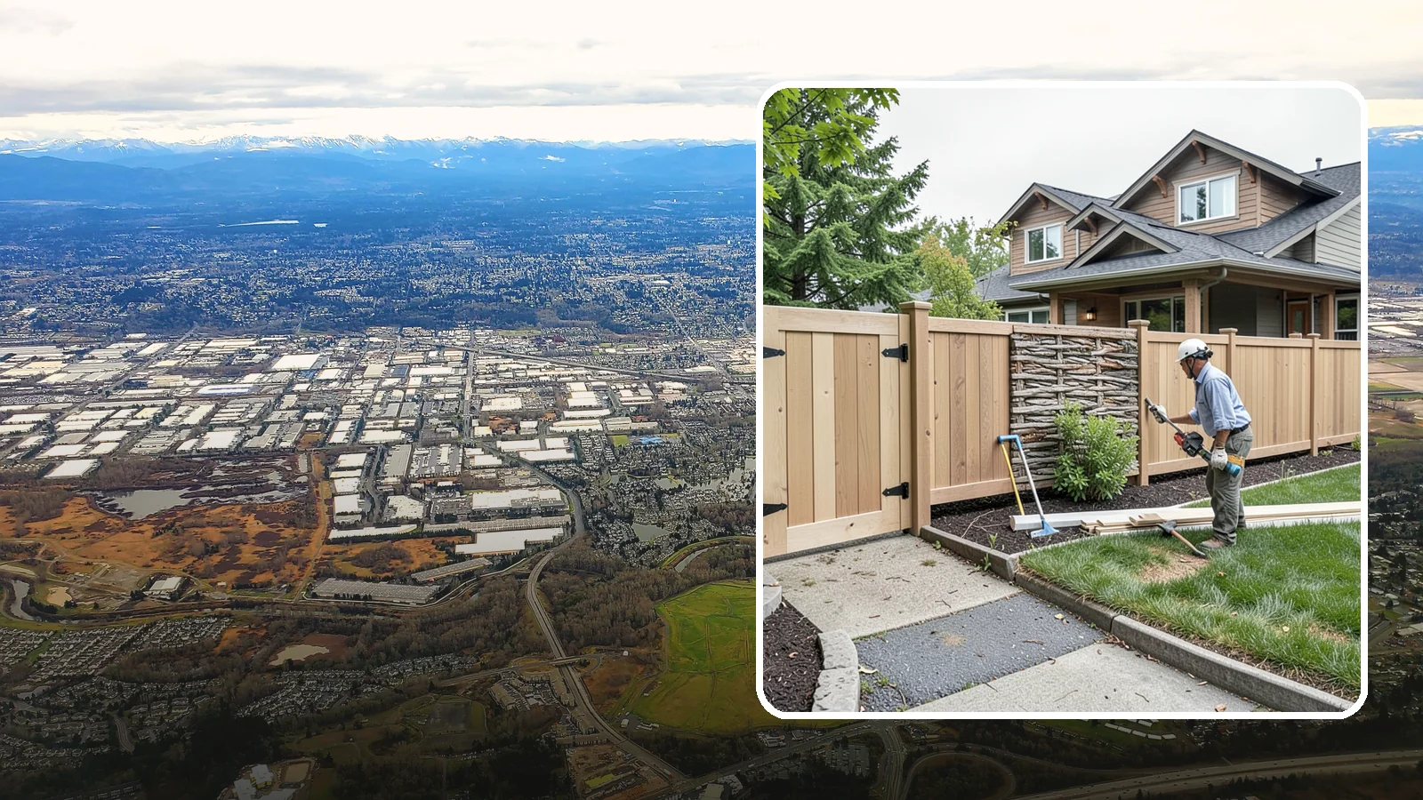 Privacy Fence Installation in Kent, King County, WA - A full-height privacy fence that blocks sightlines and buffers noise around your outdoor space.