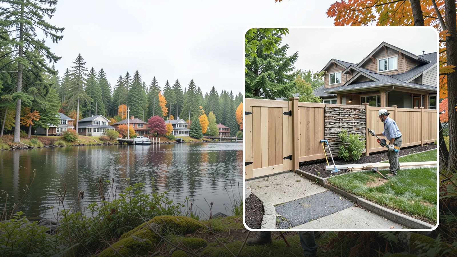 Privacy Fence Installation in La Conner, Skagit County, WA - A full-height privacy fence that blocks sightlines and buffers noise around your outdoor space.