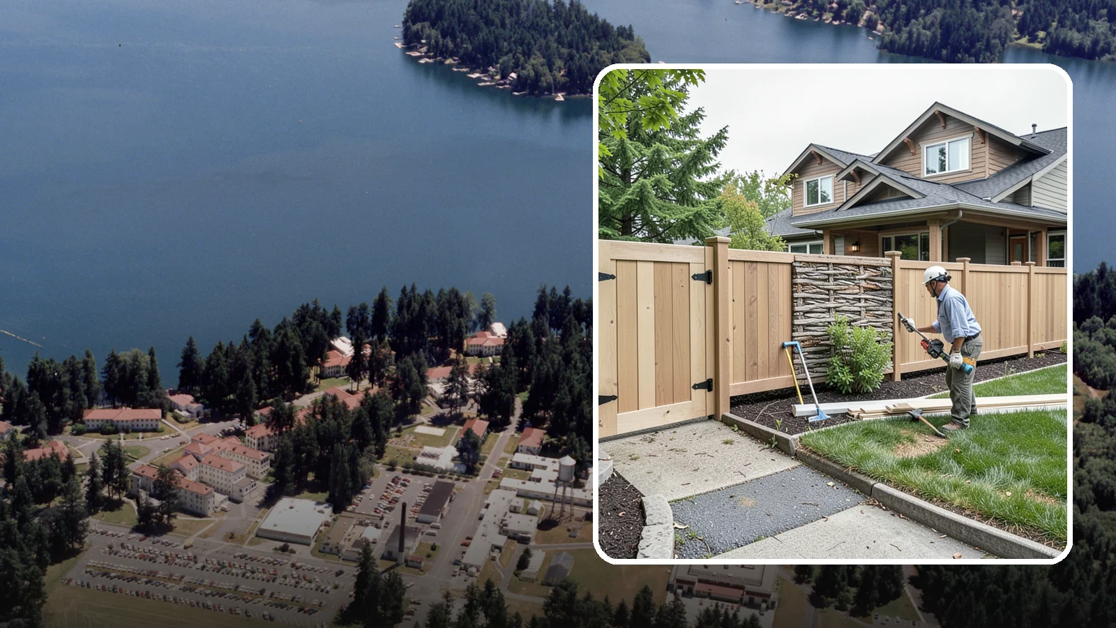 Privacy Fence Installation in Lakewood, Pierce County, WA - A full-height privacy fence that blocks sightlines and buffers noise around your outdoor space.