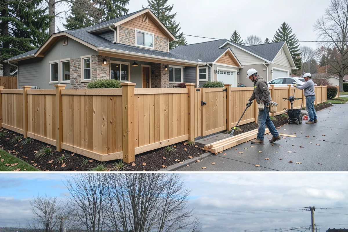 Privacy Fence Installation in Langley, Island County, WA - Summer installation lets tall-panel footings cure before winter wind and rain arrive.
