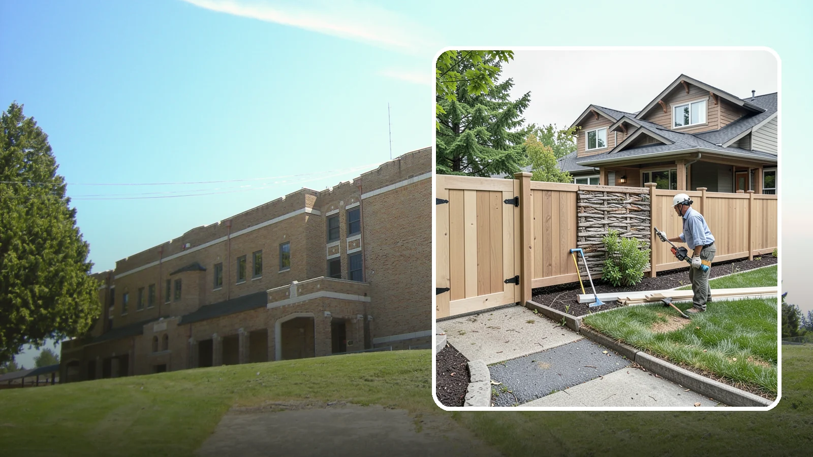 Privacy Fence Installation in Maple Valley, King County, WA - A full-height privacy fence that blocks sightlines and buffers noise around your outdoor space.