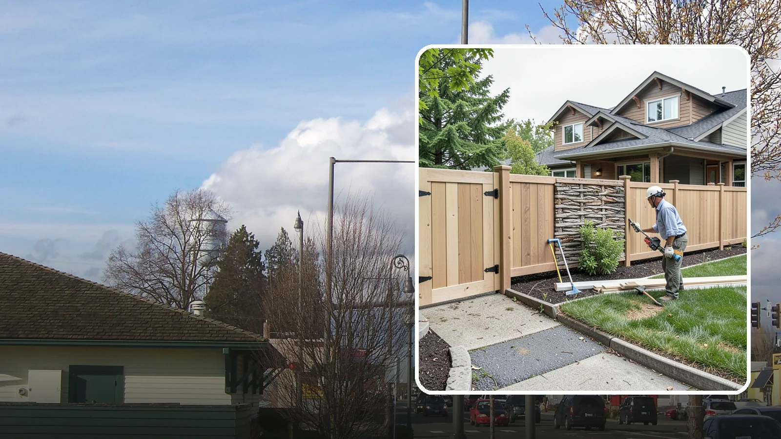 Privacy Fence Installation in Marysville, Snohomish County, WA - A full-height privacy fence that blocks sightlines and buffers noise around your outdoor space.