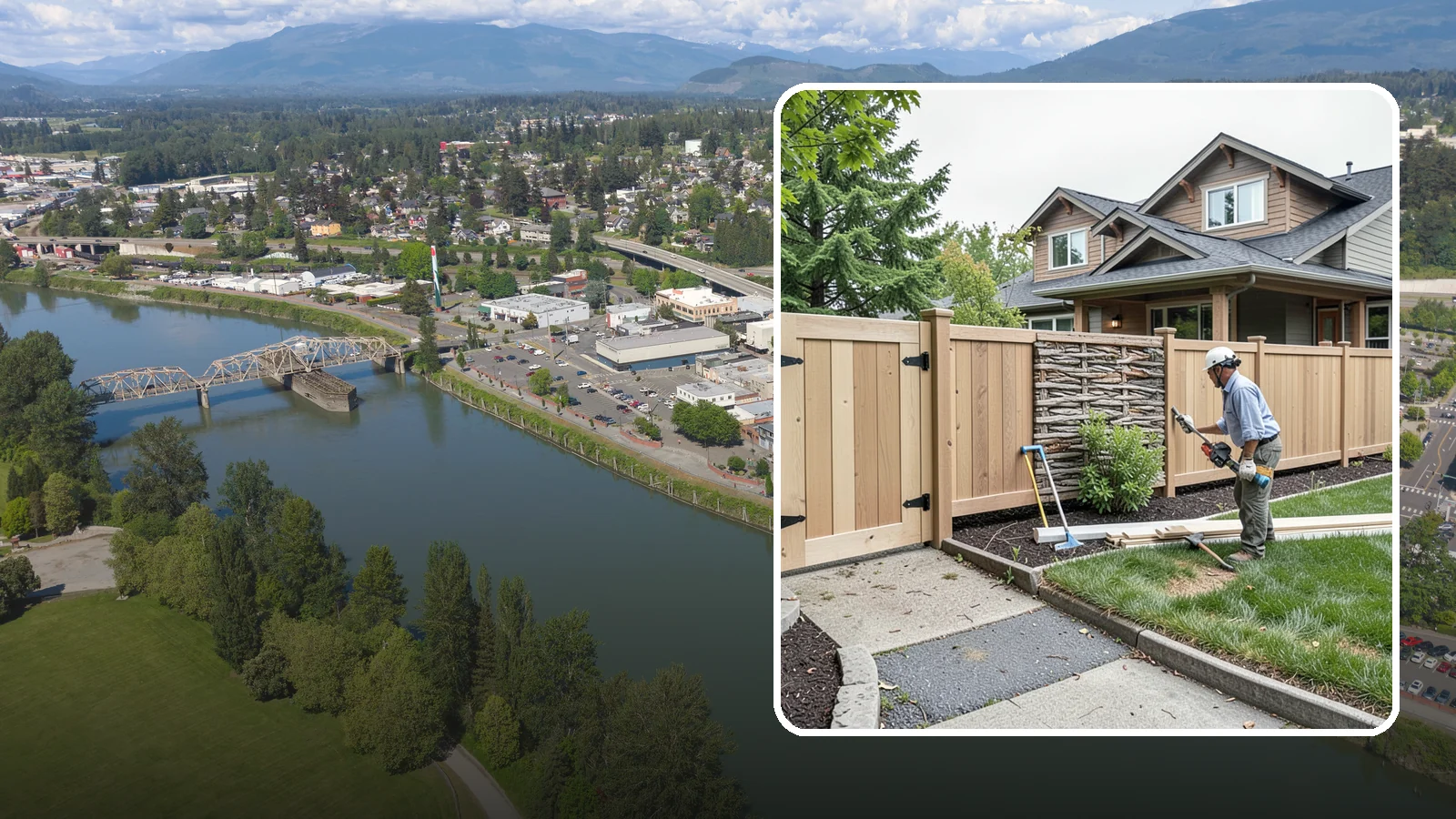 Privacy Fence Installation in Mount Vernon, Skagit County, WA - A full-height privacy fence that blocks sightlines and buffers noise around your outdoor space.