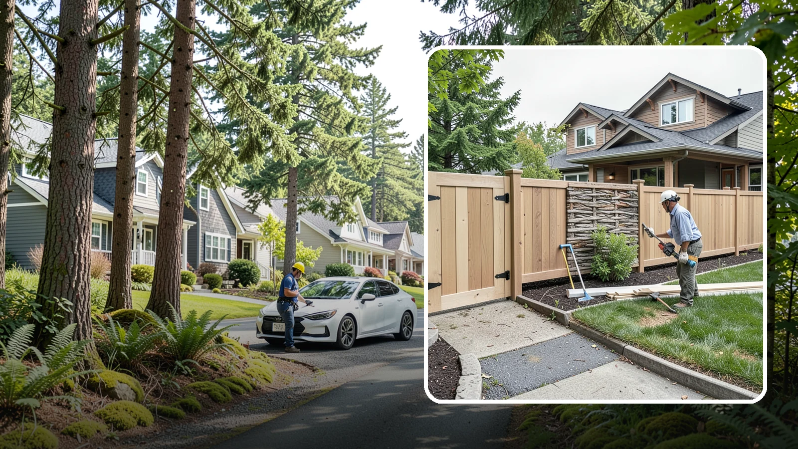 Privacy Fence Installation in Normandy Park, King County, WA - A full-height privacy fence that blocks sightlines and buffers noise around your outdoor space.