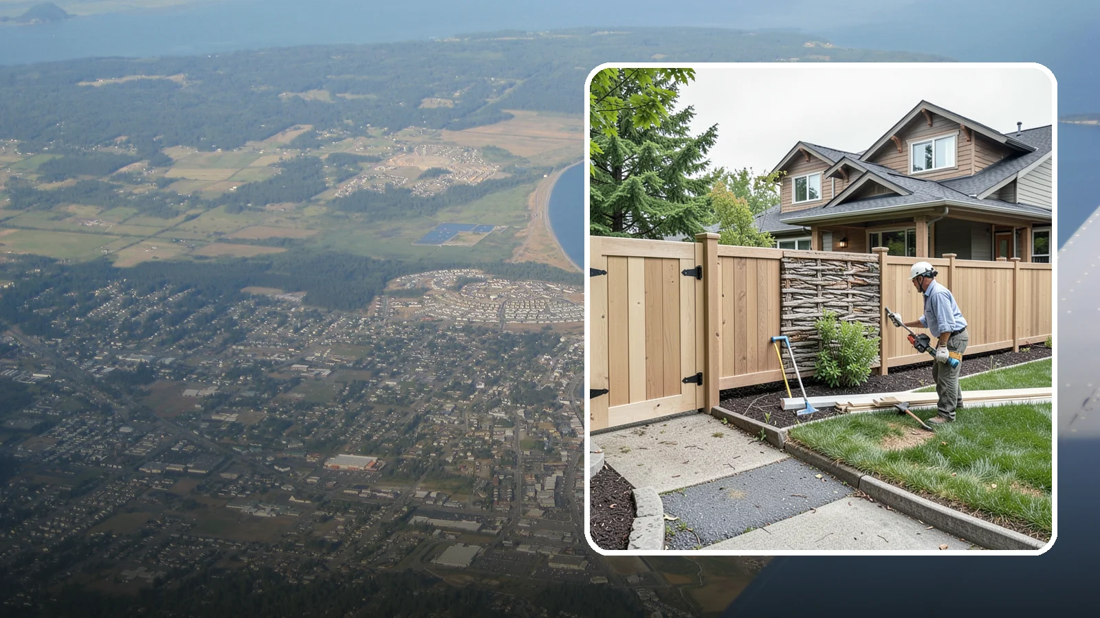 Privacy Fence Installation in Oak Harbor, Island County, WA - A full-height privacy fence that blocks sightlines and buffers noise around your outdoor space.