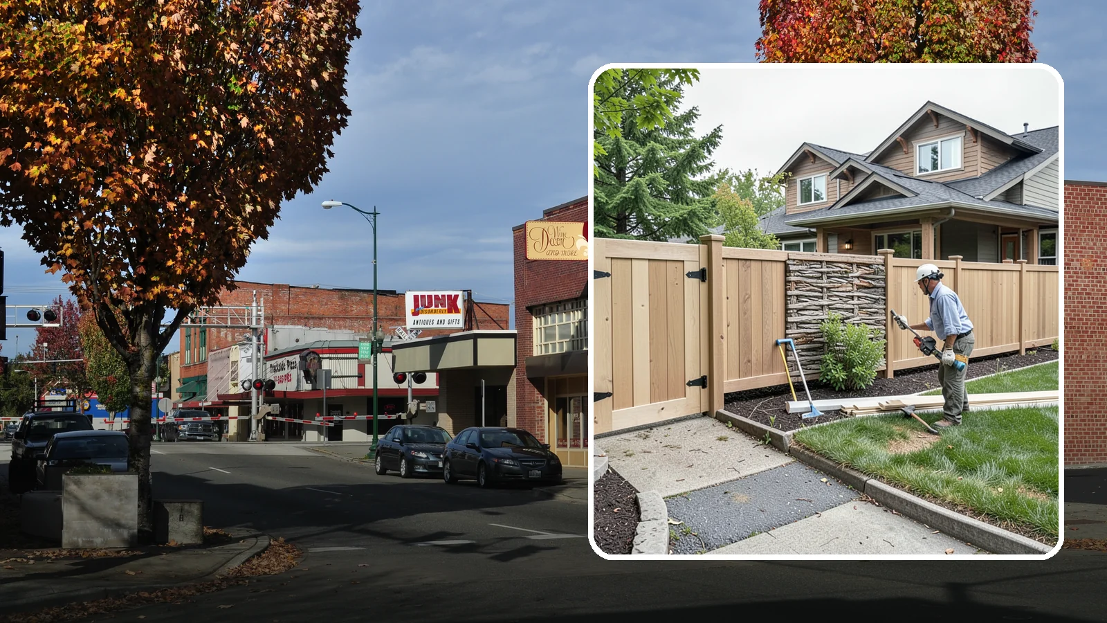 Privacy Fence Installation in Puyallup, Pierce County, WA - A full-height privacy fence that blocks sightlines and buffers noise around your outdoor space.