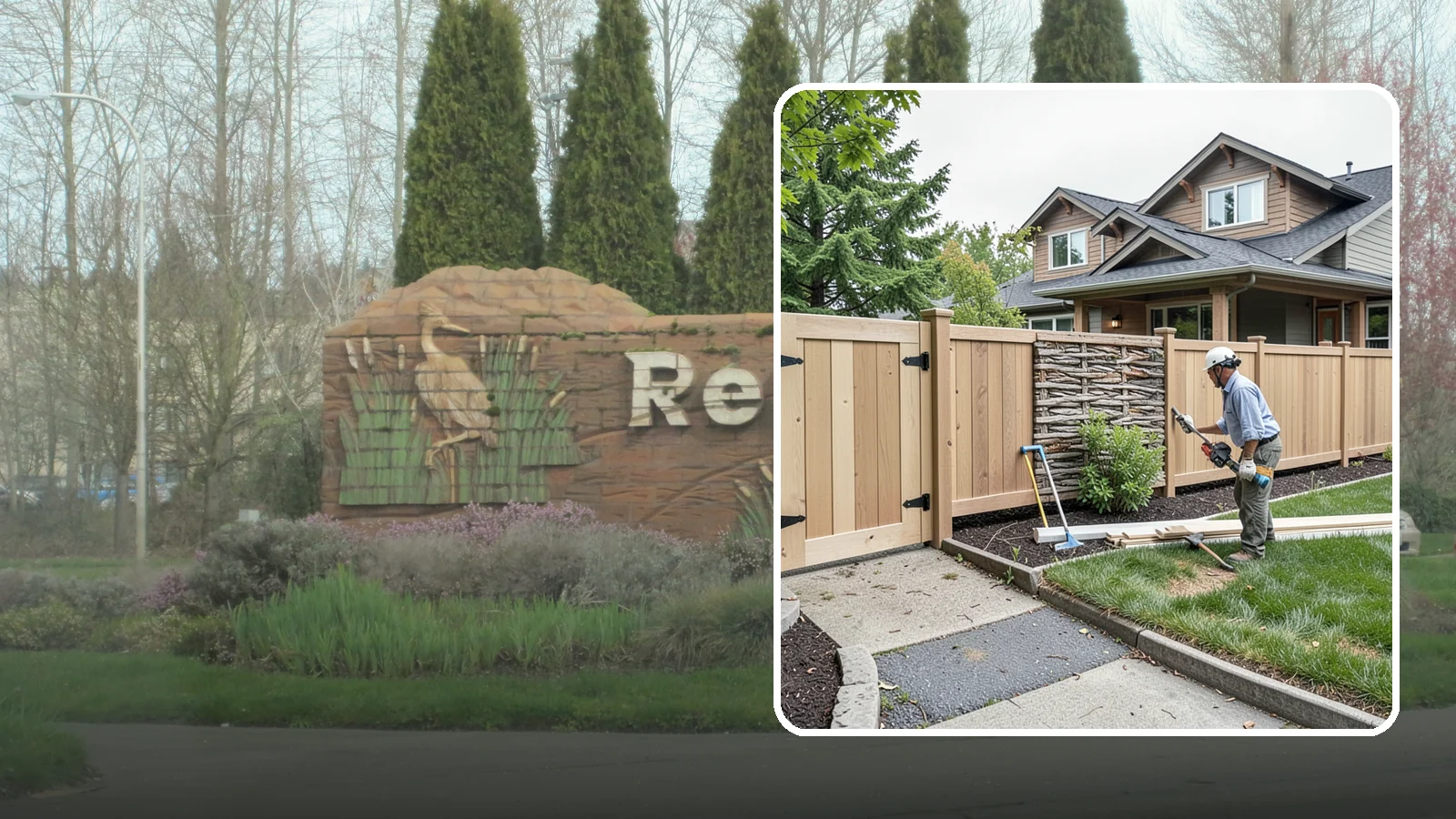 Privacy Fence Installation in Renton, King County, WA - A full-height privacy fence that blocks sightlines and buffers noise around your outdoor space.