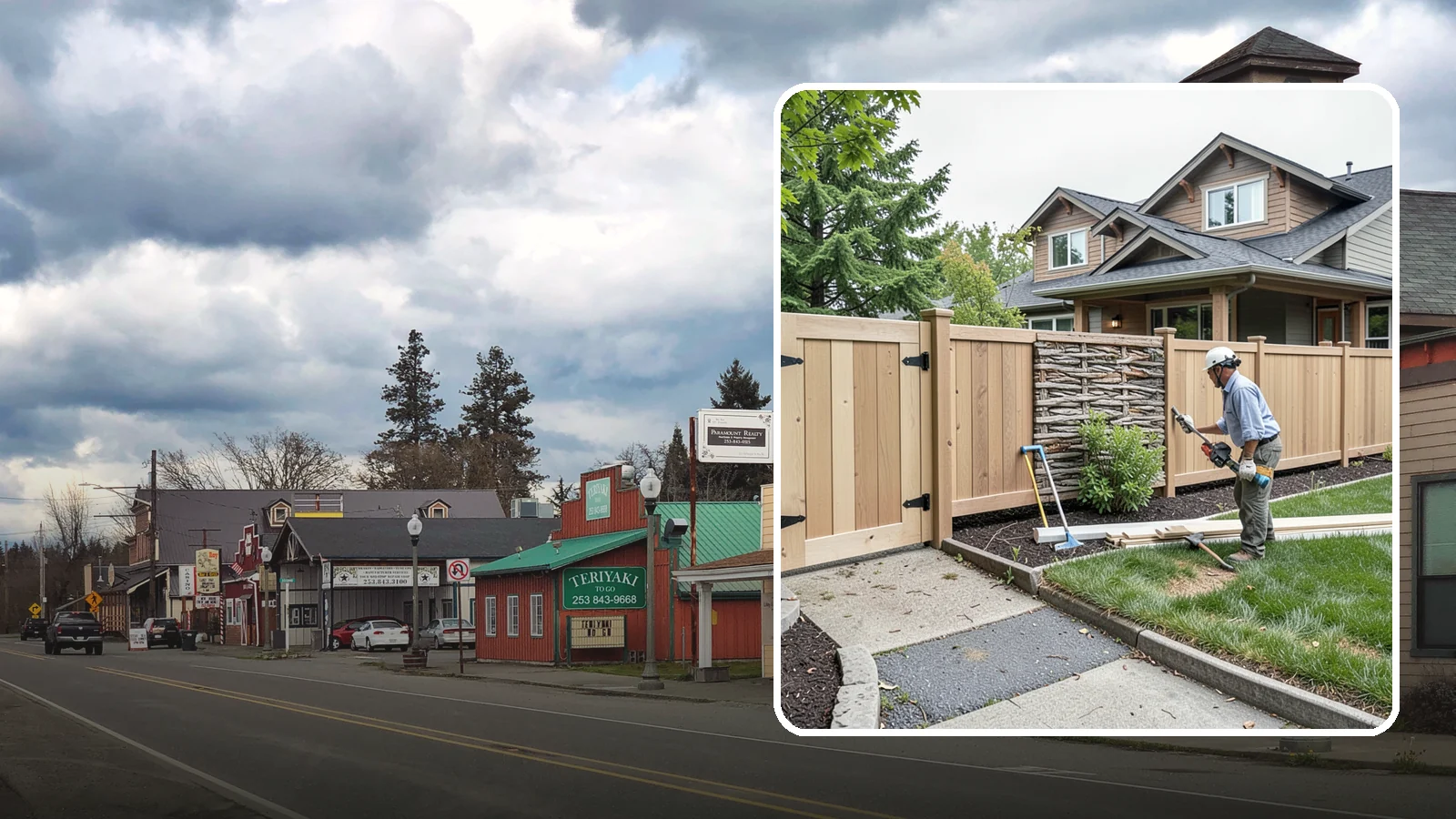 Privacy Fence Installation in Roy, Pierce County, WA - A full-height privacy fence that blocks sightlines and buffers noise around your outdoor space.