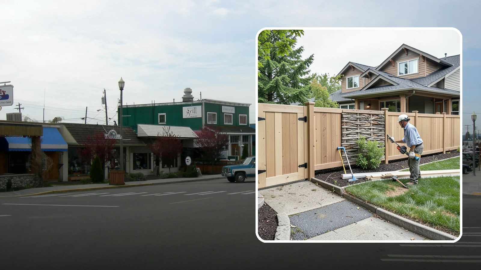 Privacy Fence Installation in Stanwood, Snohomish County, WA - A full-height privacy fence that blocks sightlines and buffers noise around your outdoor space.