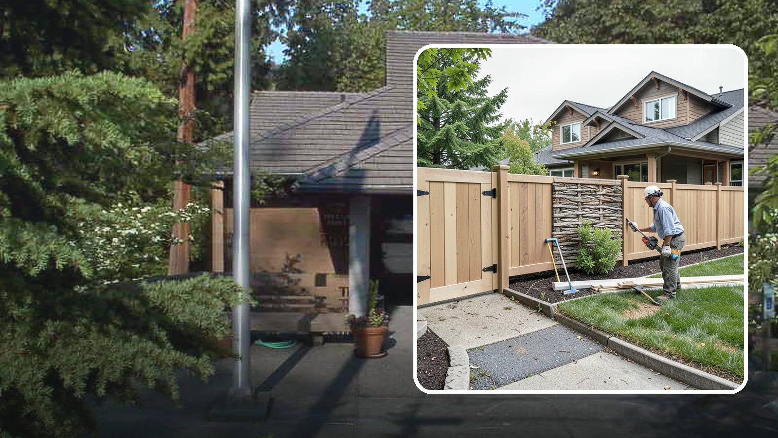Privacy Fence Installation in Yarrow Point, King County, WA - A full-height privacy fence that blocks sightlines and buffers noise around your outdoor space.