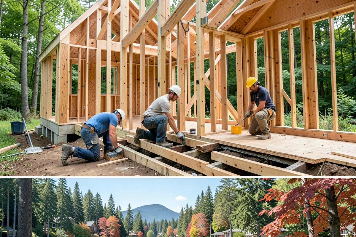 Privacy Screen Installation in Covington, King County, WA - Dry-season installation lets footings cure and finishes bond before winter dampness.