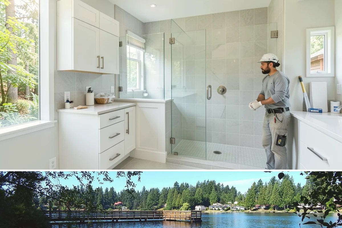 Privacy Screen Installation in Federal Way, King County, WA - Dry-season installation lets footings cure and finishes bond before winter dampness.