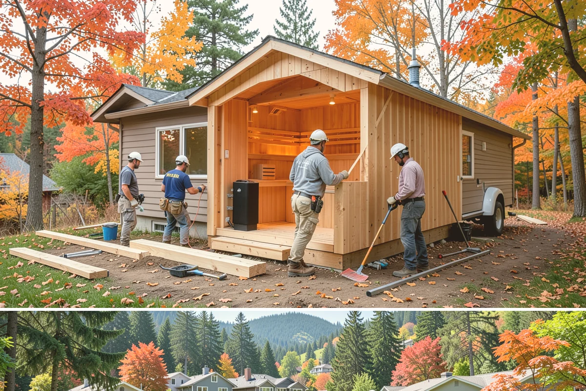 Privacy Screen Installation in Fircrest, Pierce County, WA - Dry-season installation lets footings cure and finishes bond before winter dampness.